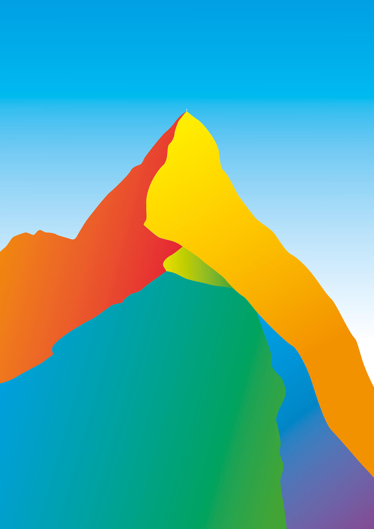 Plakat Matterhorn farbe